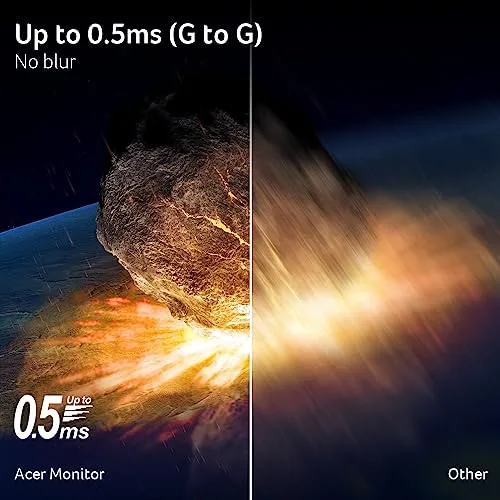 The monitor shown in a vertical pivot orientation