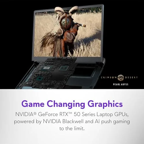 Alienware 16 Area-51 Gaming Laptop AA16250-16' WQXGA 240Hz Display, Intel Core Ultra 9-275HX, 32GB DDR5 RAM, 1TB SSD, NVIDIA GeForce RTX 5070Ti, Windows 11 Home, Onsite Service - Liquid Teal