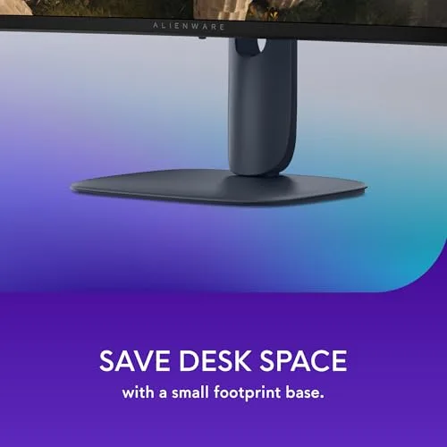 The iconic and stylish design of the Alienware monitor