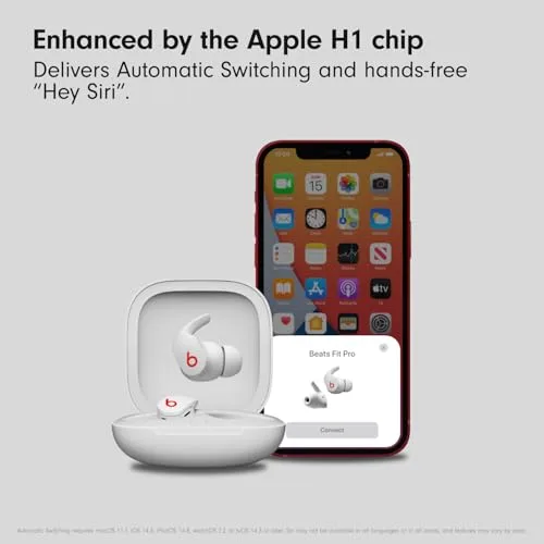 Beats Fit Pro (1st Gen) - True Wireless Noise Cancelling Earbuds - Active Noise Cancelling - Sweat Resistant Earphones, Compatible with Apple & Android, Class 1 Bluetooth® - Beats White