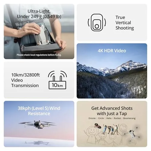 A stunning 4K HDR aerial shot captured by the DJI Mini 3