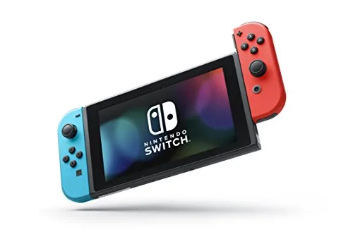 Nintendo Switch in handheld mode with Joy-Con attached