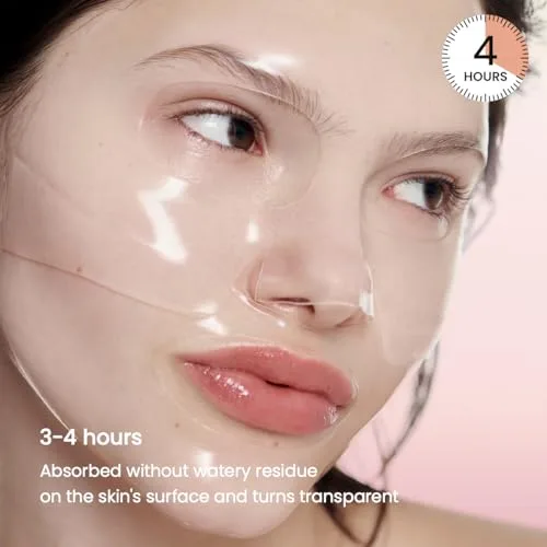 Illustration of how the BIODANCE mask improves skin elasticity and reduces pores