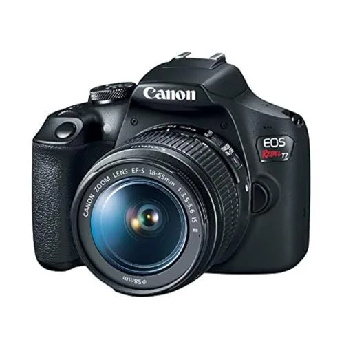 Canon EOS Rebel T7 DSLR Camera Front View