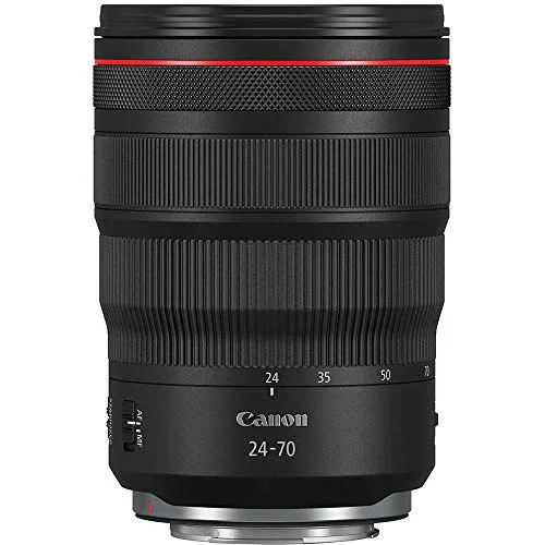 Canon RF 24-70mm F2.8 attached to camera body