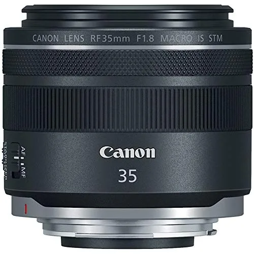 Canon RF35mm F1.8 IS Macro STM Lens Front View