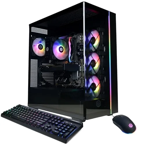 CyberPowerPC Gamer Master Gaming PC, AMD Ryzen 7 8700F 4.1GHz, GeForce RTX 5060 Ti 8GB, 16GB DDR5, 1TB PCIe 4.0 SSD, WiFi Ready & Windows 11 Home (GMA2900A2)