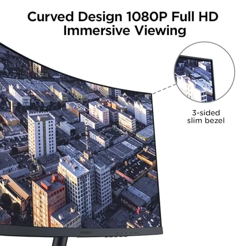 The monitor's stand showing its tilt adjustment capability