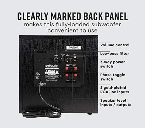 Polk Audio PSW10 with Grille Off