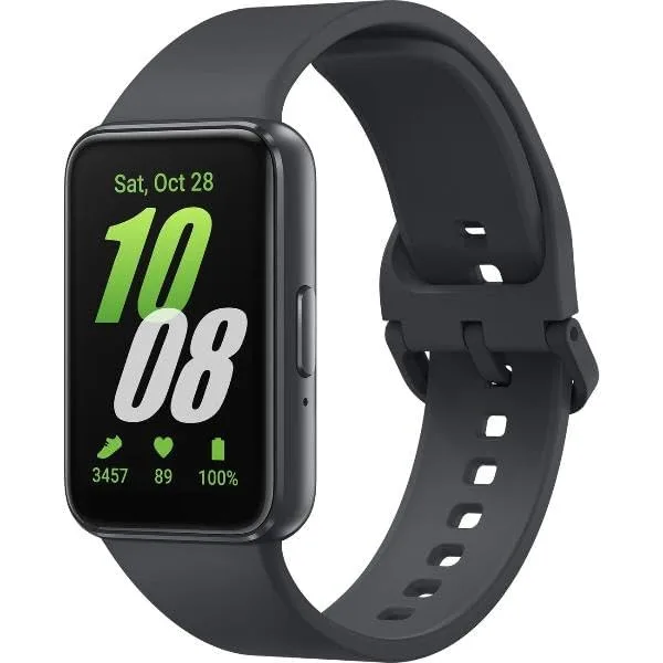 SAMSUNG Galaxy FIT 3 [2024] 1.6 AMOLED Display | 14 Days Battery Life | 100+ Watchfaces | 100+ Exercise Modes | International Model - (Black)