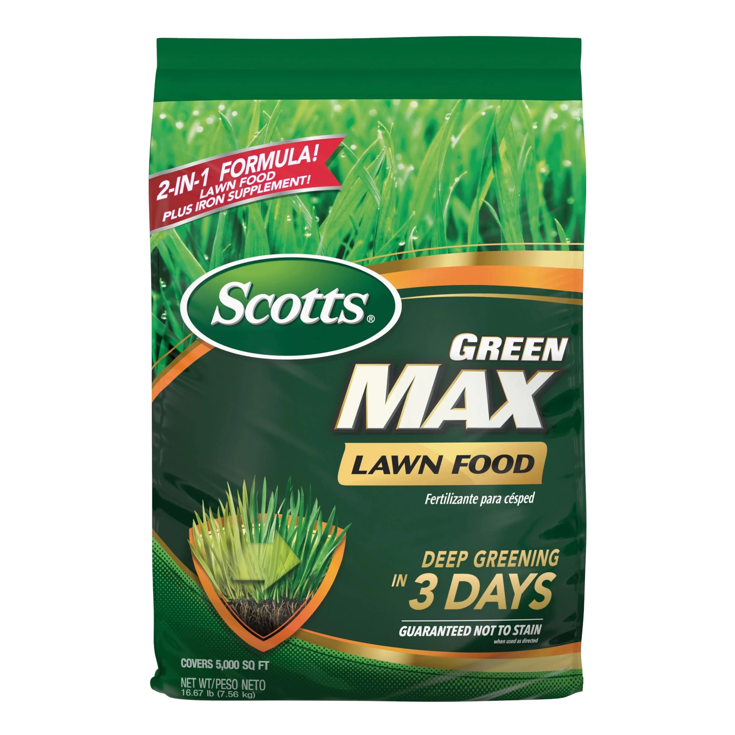 Scotts Green Max Lawn Food Bag Front