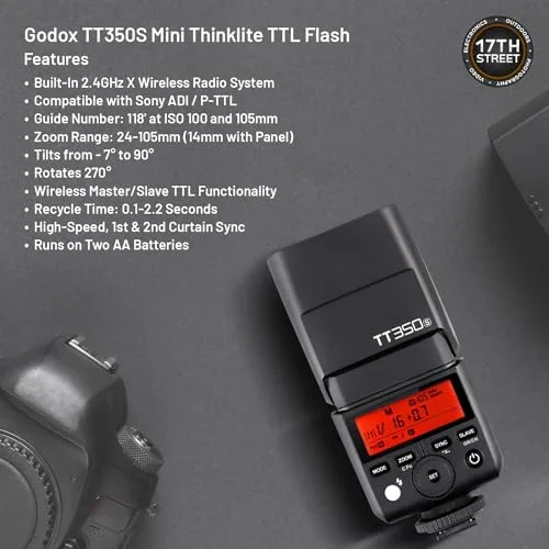 Godox TT350S Flash Included in Bundle