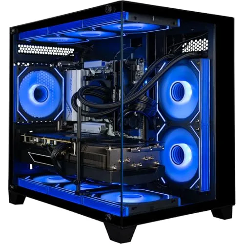 Panorama Gaming PC Desktop (NVD GeForce RTX 5070, Intel 24-Core i9-14900KF Processor, 32GB DDR5 RAM, 2TB NVMe Gen4 SSD, WiFi 6E, HDMI, RJ45, Windows 11 Pro) Best 2025 Prebuilt Tower RGB Gamer Computer