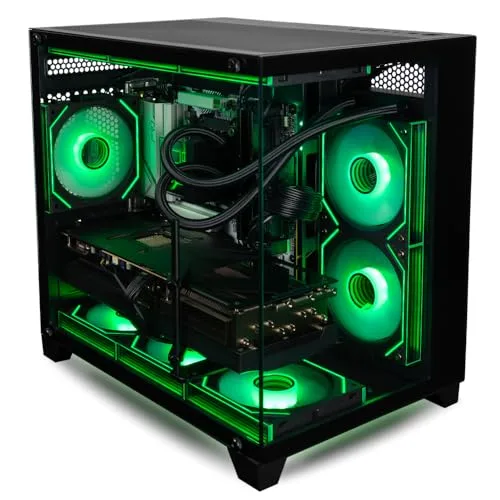 Panorama Gaming PC Desktop (NVD GeForce RTX 5070, Intel 24-Core i9-14900KF Processor, 32GB DDR5 RAM, 2TB NVMe Gen4 SSD, WiFi 6E, HDMI, RJ45, Windows 11 Pro) Best 2025 Prebuilt Tower RGB Gamer Computer