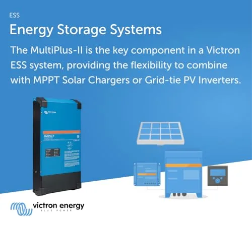 Victron Energy MultiPlus-II - Power Inverter - 2X Pure Sine Wave Inverter Charger for 120 amp Battery - with PowerAssist Technology - 3000VA 12-Volt
