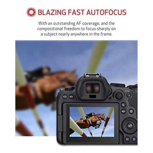 Canon EOS R6 Mark II Mirrorless Camera RF24-105mm F4-7.1 is STM Lens Kit, Full-Frame Hybrid Camera, 24.2 Megapixel CMOS Sensor, Photo and Video Capabilities, Black