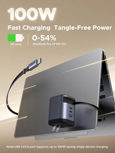 UGREEN Nexode 100W Charger Dimensions and Density
