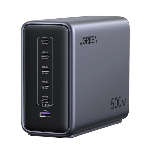 UGREEN Nexode 500W GaN Charging Station Front View