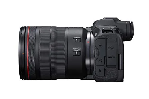 Canon EOS R5 Mirrorless Camera RF24-105mm F4 L is USM Lens Kit, Full-Frame Hybrid Camera, 8K Video, 45 Megapixel CMOS Sensor, DIGIC X Image Processor, Up to 12 FPS, RF Mount, Black
