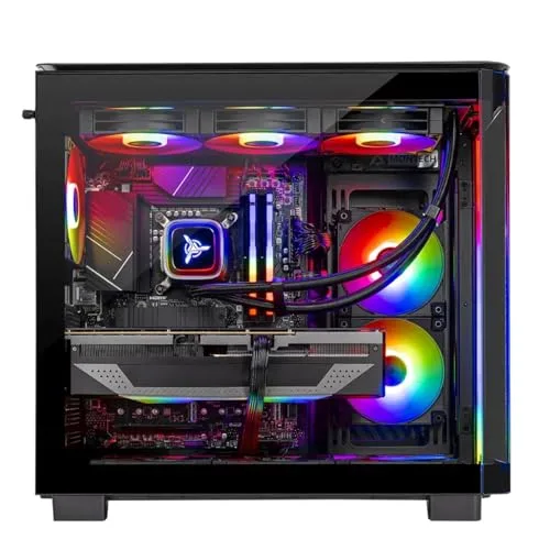 Skytech King 95 Gaming PC Desktop, Ryzen 7 9800X3D 4.7 GHz (5.2 GHz Turbo Boost), NVIDIA RTX 5080 16GB, 4TB Gen4 SSD, 64GB DDR5 RAM 6000 RGB, 850W Gold PSU, 360mm ARGB AIO, Wi-Fi, Win 11