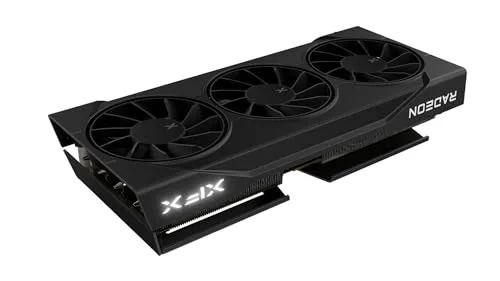 XFX Swift AMD Radeon RX 9060 XT OC Triple Fan Gaming Edition with 16GB GDDR6 HDMI 2xDP, AMD RDNA 4 RX-96TS316B7