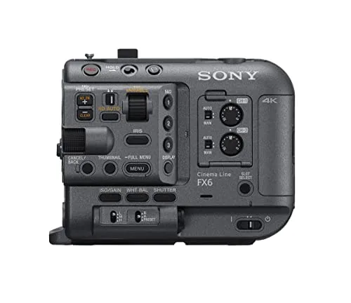 Top View of SONY ILME-FX6 with Handle