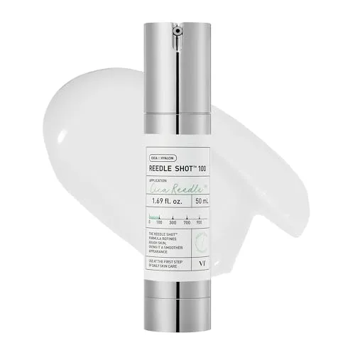 VT COSMETICS CICA Reedle Shot 100, Spicule Microneedling Serum for Pore Care & Exfoliation, Exosome, Centella Asiatica for Glass Skin, Skin Texture, Korean Liquid Skin Booster (1.69 Fl Oz / 50ml)