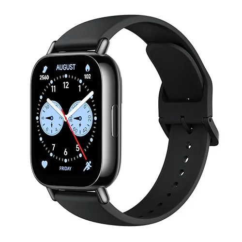 Xiaomi Redmi Watch 5 Lite Global 1.96" Amoled Up to 18 Days Battery GNSS Dual Mic 150+ Workout Modes 5ATM Water Resistance Heart Rate Sensor (Black)