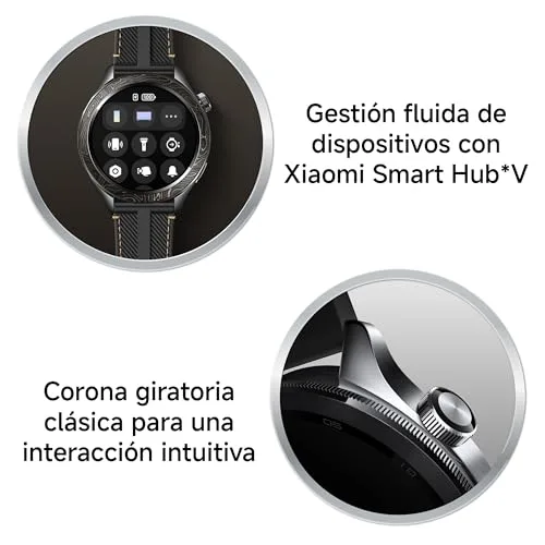 Xiaomi Watch S4 Smartwatch with 1.43-inch OLED Display NFC Bluetooth Calls Gesture Control 150+ Sports Modes 15-Day Battery HyperOS Alexa Model M2425W1 (Black)