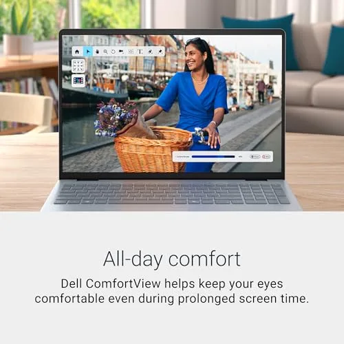 Dell 16 Laptop DC16251-16.0-inch 16:10 FHD+ Display, Intel Core 7 150U, 16GB DDR5 RAM, 1TB SSD, Intel Graphics, Windows 11 Home, Onsite Service - Platinum Silver