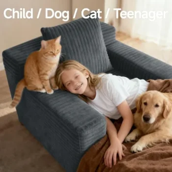 45” Corduroy Chaise Lounge Indoor Review