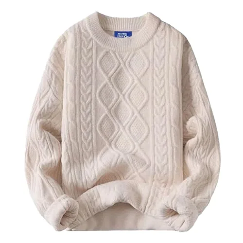 Aelfric Eden Oversized Sweater 90s Vintage Cable Knit Long Sleeve Women Heavy Crewneck Pullover