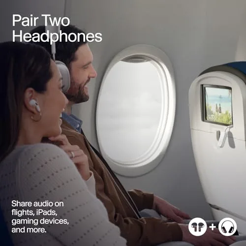 AirFly Pro 2 in use in a car, connected to the aux port