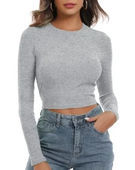 Artfish Long Sleeve Ribbed Crop Top Review