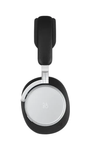 Side profile showing the aluminum arm and leather headband