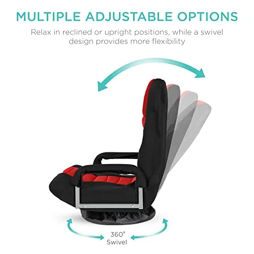 Chair shown in a reclined position for lounging