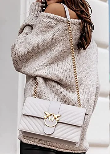 BTFBM Women Casual Long Sleeve Fall Sweaters Crew Neck Solid Color Soft Ribbed Knitted Oversized Pullover Loose Fit Jumper