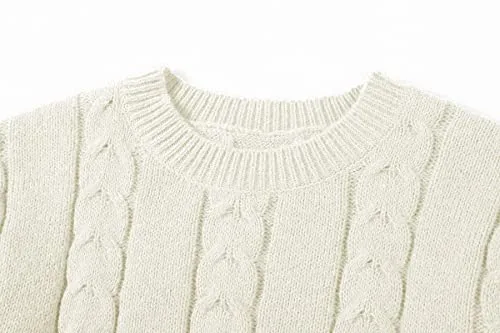 CHARTOU Women's Winter Chunky Cable Knit Long Skirt 2 Piece Outfit Sweater Sets