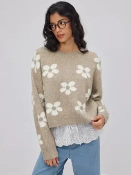 CIDER Floral Knit Sweater Review: Worth it?
