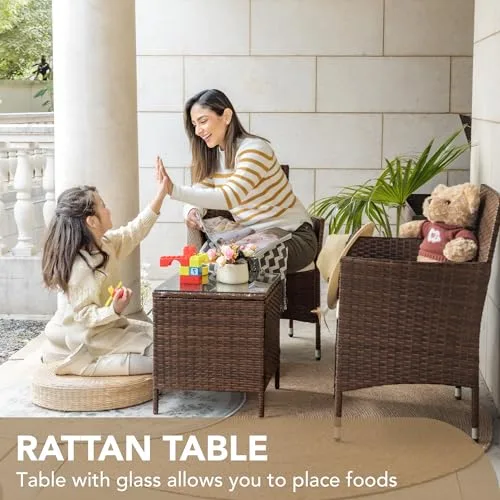 Devoko 3 piece set on a balcony setting