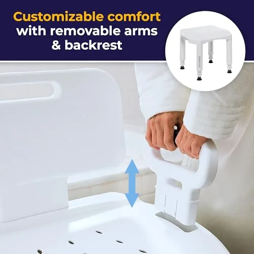 Detail of the drainage holes on the Drive Medical seat