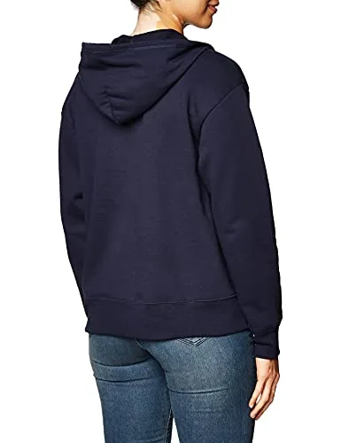 Hanes womens Ecosmart Full Zip Fleece Hoodie Back View