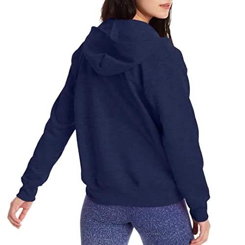 Hanes womens Ecosmart Full Zip Fleece Hoodie Detail