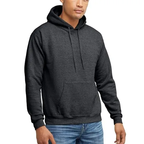 Hanes EcoSmart Hoodie, Midweight Fleece, Pullover Hooded Sweatshirt for Men