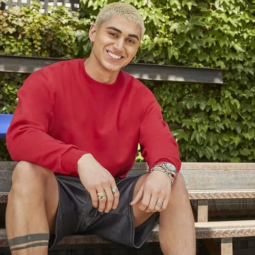 Hanes EcoSmart Red Crewneck Sweatshirt