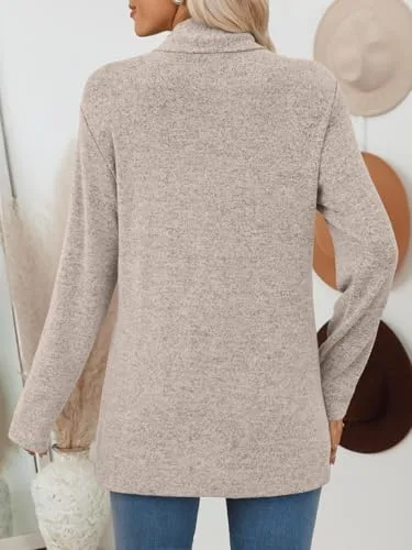 LILLUSORY Cardigan Sweaters for Women Lightweight Open Front Cardigans Casual Loose 2025 Fall Sweater with Pockets