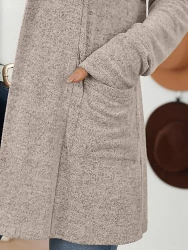 LILLUSORY Cardigan Sweaters for Women Lightweight Open Front Cardigans Casual Loose 2025 Fall Sweater with Pockets