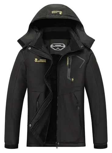 MOERDENG Women's Waterproof Ski Jacket Warm Winter Snow Coat Mountain Windbreaker Hooded Raincoat Jacket