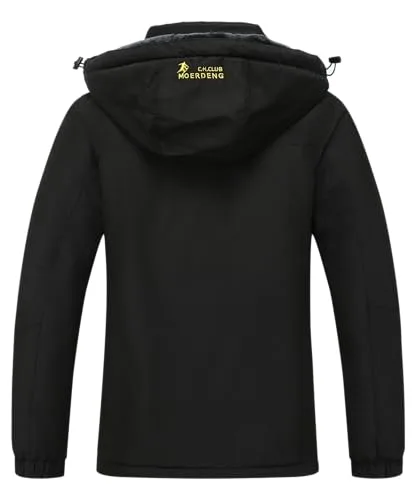 MOERDENG Women's Waterproof Ski Jacket Warm Winter Snow Coat Mountain Windbreaker Hooded Raincoat Jacket