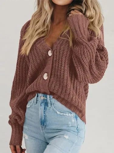 Cardigan Button Detail